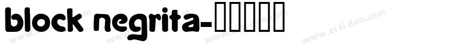 block negrita字体转换
